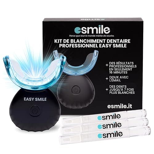EASY SMILE - Kit de Blanchiment Dentaire Professionnel avec Lampe LED 16X - 3 Gels pour un Blanchiment Rapide et Efficace, Élimine les Taches Profondes (Kit de blanchiment) - Image 1