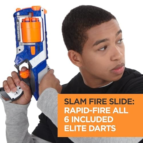 NERF N Strike Elite Strongarm Toy Blaster with Rotating Barrel (Amazon Exclusive) thumbnail 4