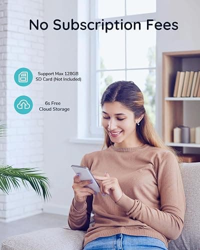 BOIFUN Video Doorbell Camera Wireless – No Subscription Required, 2K HD, 166° Wide View, HDR Night Vision, Motion Alerts, Two‑Way Audio & Battery Video Doorbell with Chime, 2.4 GHz Wi‑Fi Only thumbnail 4