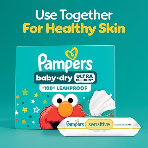 Pampers Diapers - Baby Dry - Size 6, 112 Count, Absorbent Disposable Infant Diaper (Packaging May Vary) thumbnail 10