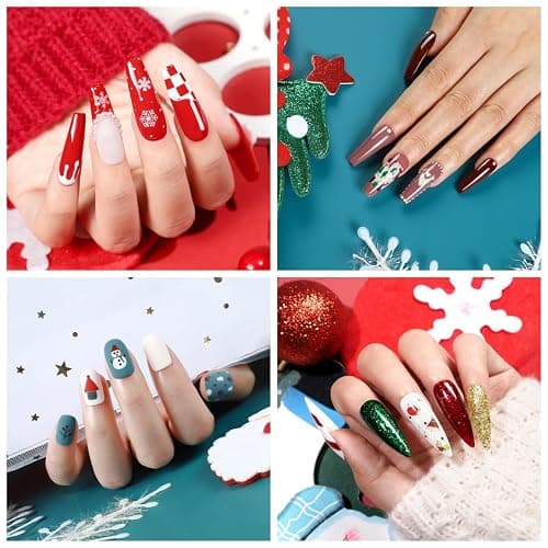 COSCELIA 40PCS Gel Nail Polish Set, 36 Winter Colors Gel Polish Set with Glossy Matte Sliver Top Base Coat Nude Red Brown Blue All Seasons Colors Nails Valentines Day Gifts for Women Teens Girls thumbnail 9