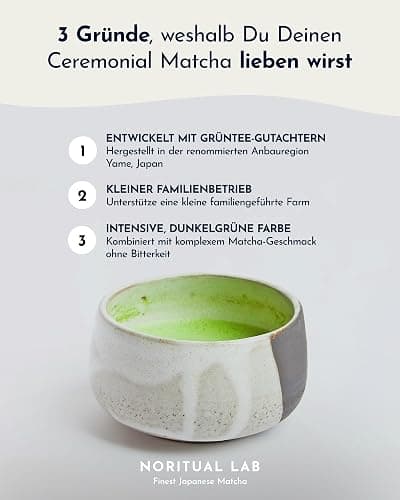 Ceremonial Matcha - Reines Matcha Pulver aus Japan - Ceremonial Grade - Original Matcha Grüntee - Erste Ernte - 100% Natürlich und Laborgeprüft thumbnail 2