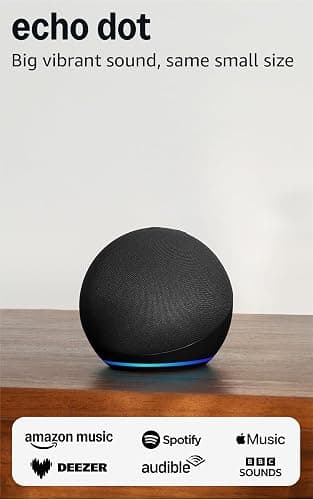 Echo Dot (Newest gen) | Bluetooth smart speaker with big vibrant sound and Wi-Fi | Charcoal, with Alexa+ Early Access thumbnail 8