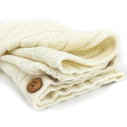 XMWEALTHY Newborn Baby Wrap Swaddle Blanket Knit Sleeping Bag Receiving Blankets Stroller Wrap for Baby(Black Grey) (0-6 Month) thumbnail 5