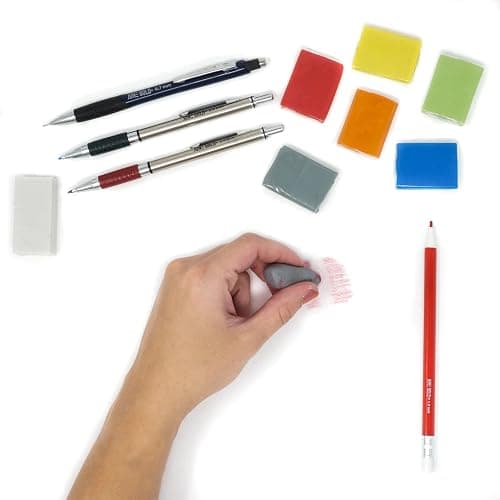 June Gold 6 Gray Kneaded Erasers, Moldable for Graphite, Charcoal & More | Blend, Shade, Smooth, Correct, and Brighten your Sketches and Drawings thumbnail 3