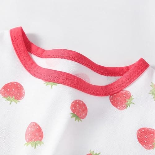 Ukyzddio Girls Cotton Nightgowns Short Sleeve Sleep Shirt Princess Nightdress thumbnail 3