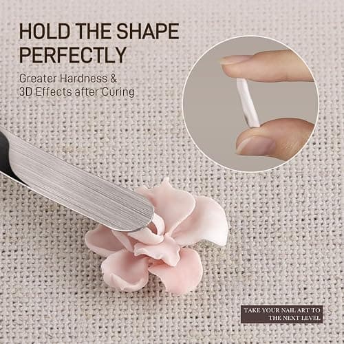 GAOY White 3D Sculpting Gel for Nail Art, 15g Solid Nail Gel Non-Sticky Hard for Carving Molding and Building thumbnail 6
