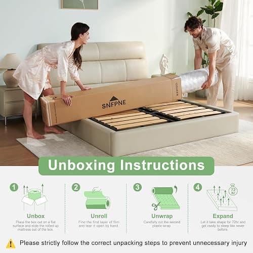 Full Size Mattress,12 Inch Full Mattress in a Box,Memory Foam Hybrid Mattress,with Individual Pocket Spring - Pressure Relief, Motion Isolation, Cool Sleep, CertiPUR-US Certified, 75''L x 54''W thumbnail 7