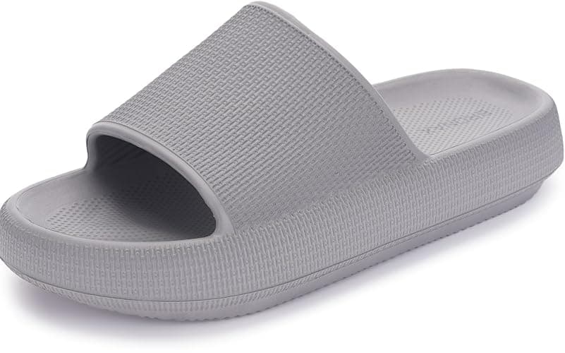 BRONAX Pillow Slippers for Women and Men | House Slides Shower Sandals | Cushioned Thick Sole - Image 1