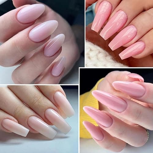 Builder Gel für Nägel 12 Farben, Aufbaugel für Gelnägel Rosa, UV Nagelgel Set zur Nagelverlängerung Modellage Nail Art Base Verstärkung, Nagellack für Nägel Selber Machen thumbnail 7