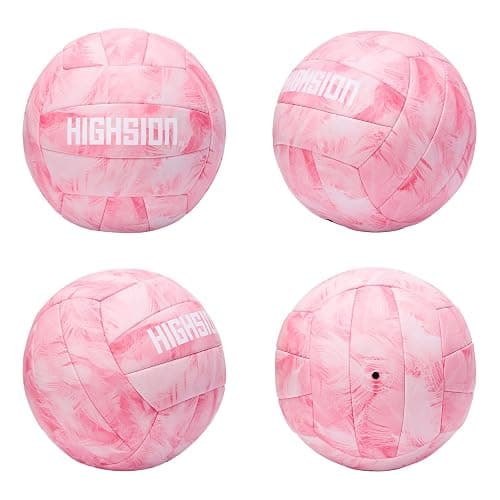 Soft Touch PU Leather Volleyball Official Size 5 Thickened Durable Indoor Outdoor Waterproof Volleyball for Teen Girls Kids Team Beginners Beach, Pool, Gym Training & Games(Deflated,With Pump) thumbnail 6