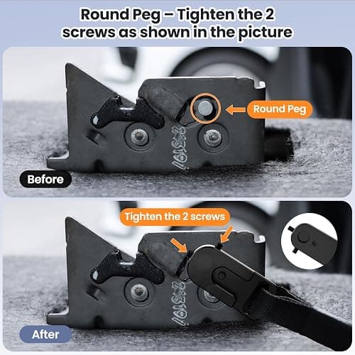 Kaishengyuan Upgraded Rear Seat Quick Release with Elastic Rope Compatible with Ford F-150 (2009+) & F-250/350 (2017+) thumbnail 4