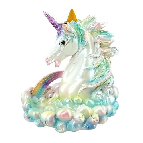 Fantasy Gifts Cloud Breathing Unicorn Backflow Burner – 5.5 x 5.75 Inch Fantasy Waterfall Décor Accent | Whimsical Unicorn Tabletop Decoration for Meditation & Home Décor thumbnail 5