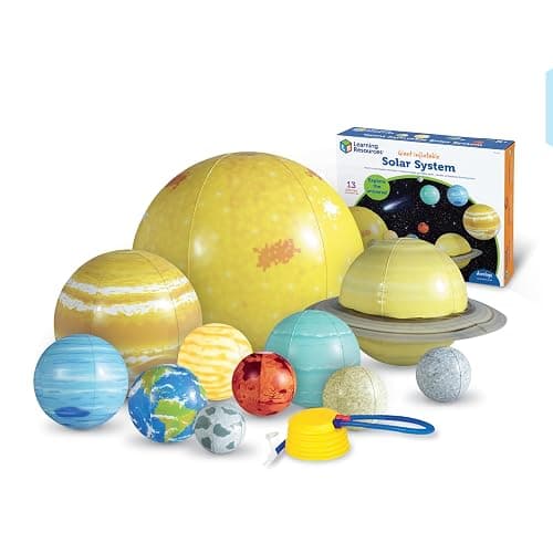 Learning Resources Giant Inflatable Solar System - Project Kit, Space and Planet Model, Constellation Classroom Globe, STEM Science Projects Gifts, Preschool , Teacher Must Haves - Image 1