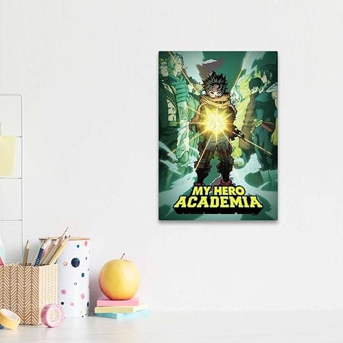 My Hero Academia Deku Wood Wall Decor - Striking Izuku Midoriya Wall Art for Home thumbnail 2
