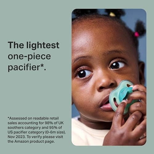 Tommee Tippee Stay Put Pacifier Set, Contains 2 Ultra-Light StayPut Glow in The Dark Pacifiers and 2 Ultra-Light StayPut Pacifiers, 6-18 Months, Colors May Vary, One-Piece Silicone Design, Pack of 4 thumbnail 2