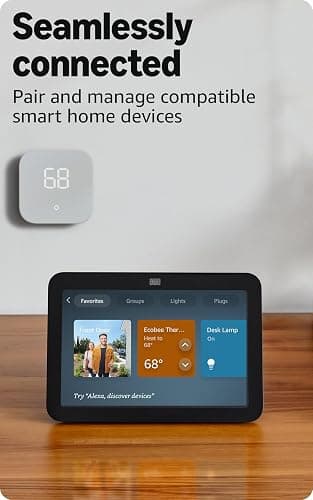 Amazon Echo Show 8, With Spatial Audio and Alexa+ Early Access, Smart Home Hub, ideal for open living spaces, Glacier White thumbnail 6