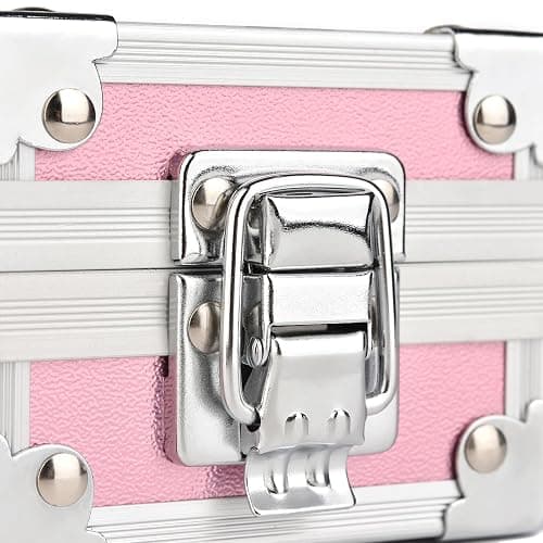 Rolabling Professional 25 Holes Nail Drill Bits Box Container Nail Drill Grinding Bit Holder Nail Polish Head Storage Box Nail Tools Organizers Container Display Storage Box Manicure Tool (Pink) thumbnail 8
