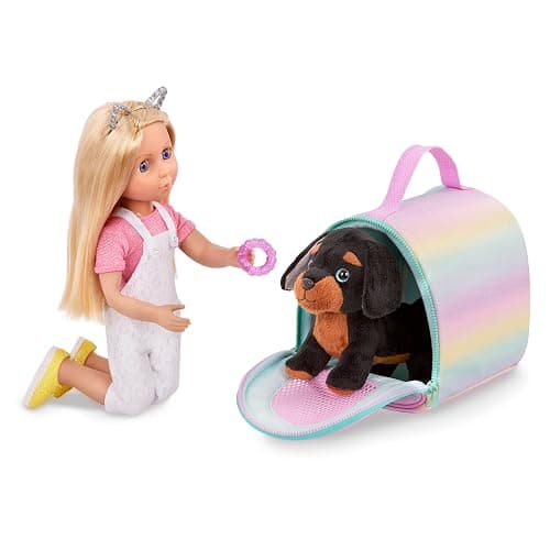 Glitter Girls – 14-Inch Doll Clothes – Glisten & Glam – Lace Overalls & Cat Ear Deluxe Outfit – Toys, Clothes & Accessories For Girls 3-Year-Old & Up thumbnail 9