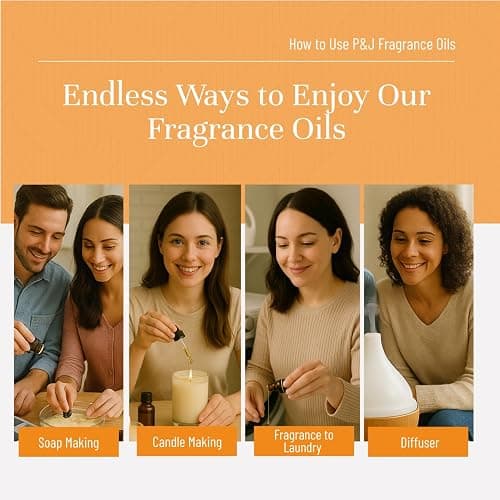 P&J Trading Fragrance Oils for Diffusers for Home Spice Set Fragrance Scents for Candle Making - Soap Making Supplies - Car Diffuser Scents - Essential Home Gift Set - Apple Cider, Cinnamon & More thumbnail 5