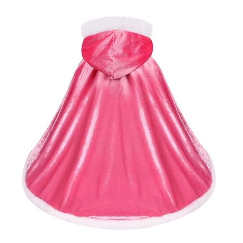 visofayo Girls Dress Up Hodded Cape Toddler Costume for Princess Cloaks thumbnail 3