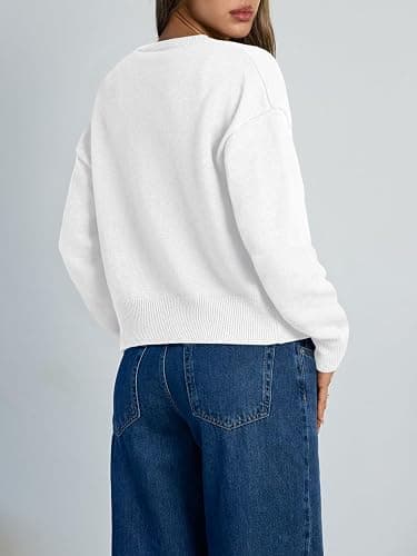 Trendy Queen Cropped Cardigan Sweaters for Women Lightweight Crop Knit Y2k Fall Outfits Fashion Clothes 2025 thumbnail 4