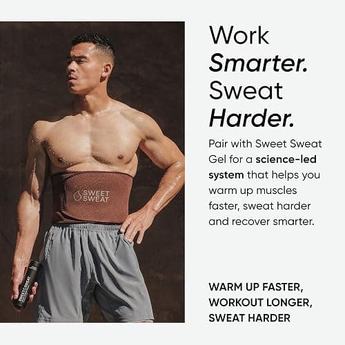 Sweet Sweat Waist Trimmer Toned Series - Premium Sweat Enhancing Fitness Belt for Women & Men - 5 Adjustable Sizes thumbnail 5