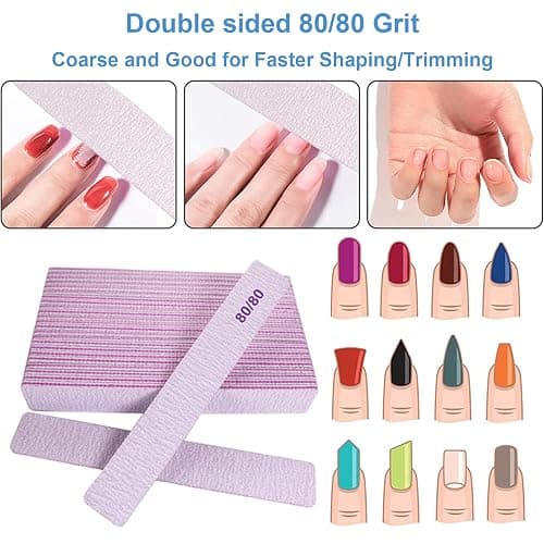 80/80 Grit Nail Files thumbnail 2