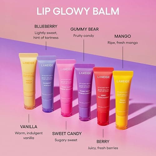 LANEIGE Lip Glowy Balm: Hydrate, Glossy, Lightweight, Moisturize & Tint with Shea Butter - Mini Lip Glowy Balm Set thumbnail 5