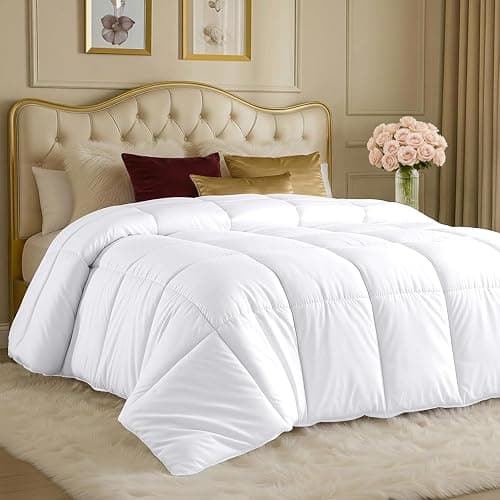 Utopia Bedding Duvet Insert, Comforters Queen Size 88 x 88 Inches, White | Cozy All Season Comforter for Kids, Boys, Girls, and Teens, Down Alternative Fill, Soft Microfiber Shell, Machine Washable thumbnail 2