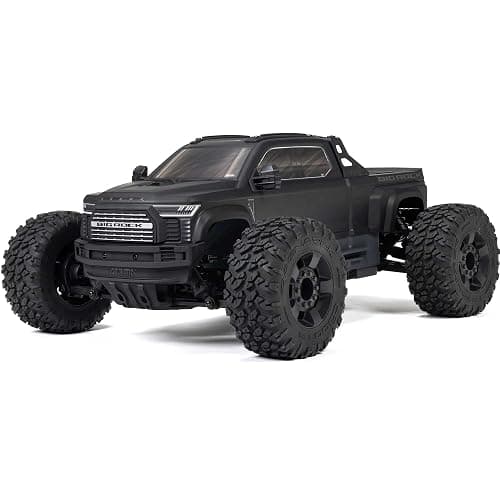 ARRMA 1/10 Big Rock 4X4 223S BLX BRUSHLESS Street Truck RTR with DSC, (Black), ARA4312V4T1 - Black - Image 1
