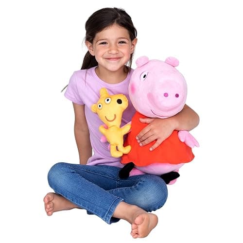 Peppa Pig Kids Bedding Super Soft Plush Cuddle Pillow Buddy, One Size, By Franco - Image 1