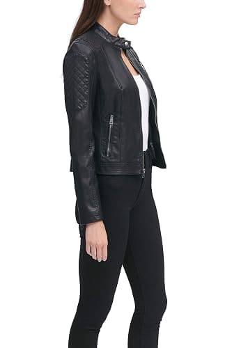 Levi's Women's Faux Leather Motocross Racer Jacket (Standard and Plus) thumbnail 6