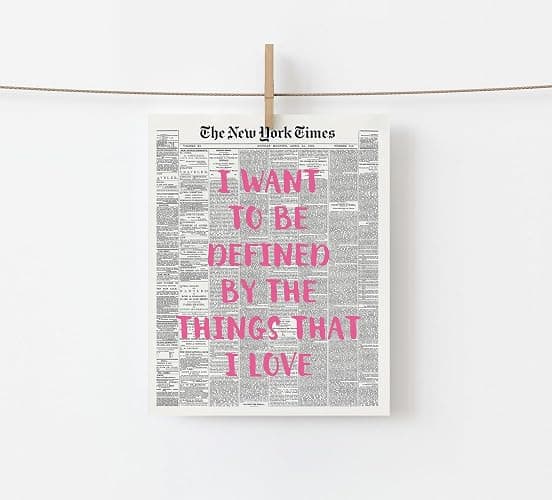 Buffay Music Inspirational Art Print, Taylor Room Decor, Pink Bedroom Decor, Girls Dorm Wall Decor, Women Bathroom Wall Art, Unframed Print (8"x10") thumbnail 3