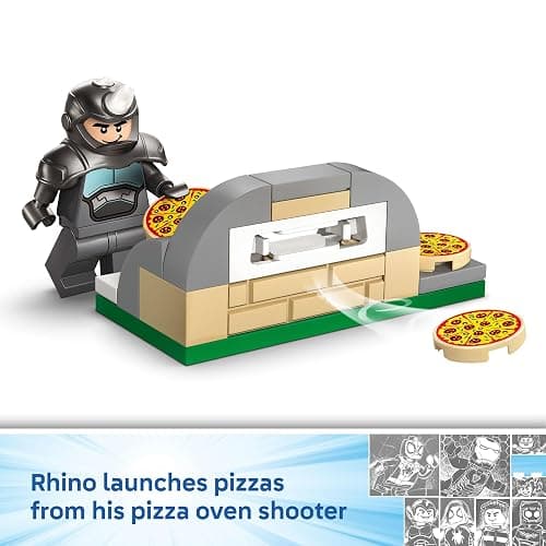 LEGO Marvel Spidey and His Amazing Friends Spidey on his Motorcycle vs. Rhino Building Toy for Kids - Super Hero Pretend Playset for Preschool Boys & Girls, Ages 4+ - Gift Idea for Birthdays - 11206 thumbnail 6