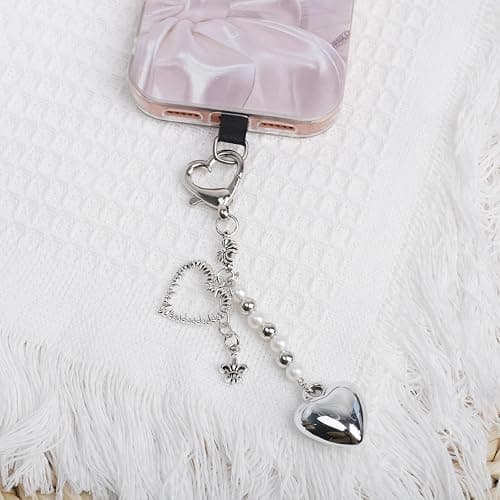 Locharme 4PCS Cute Phone Charms Aesthetic Y2K CellPhone Charms Strap Pink Strawberry Butterfly Star Phone Charm Y2K Accessories Keychain for Backpack, Digital Cameras, Kindles, Air Pods thumbnail 5
