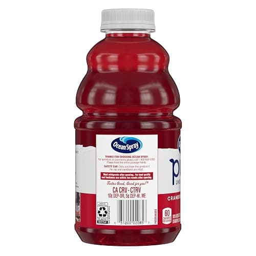 Ocean Spray® Pure Unsweetened Cranberry, 100% Cranberry Juice From Concentrate, 32 Fl Oz Bottle thumbnail 3