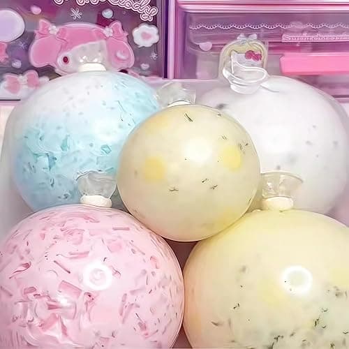 RandJ DIY Stress Ball Making Kit, Squishy Maker Kit with Blank Skins & Air Pump, Add Water to Make Your Own Crunchy Stress Balls for Adults, Transparent Squeeze Toy thumbnail 6