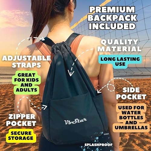 VbStar Volleyball Training Equipment Aid - Practice Your Serving, Setting & Spiking with Ease, Great Solo Serve & Spike Trainer for Beginners & Pro, Perfect Volleyball Gift thumbnail 6