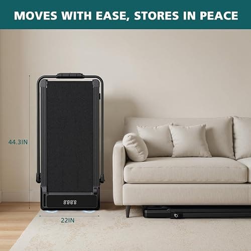 Smug Smug Walking Pad, Space Saving Design for Home & Office, Quiet Under Desk Walking Pad, 200 Lbs Capacity 3 in 1 Portable Walking Treadmill thumbnail 2
