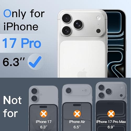 JETech Privacy Screen Protector for iPhone 17 Pro, 2-Pack | Anti-Spy Privacy Protection, Tempered Glass, Easy Installation Tool, Anti-Scratch Design thumbnail 2