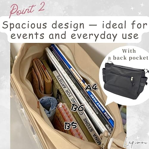 Lapimou Ita Bag Cute Kawaii Shoulder Crossbody Pin Display Ita Purse with Insert thumbnail 4
