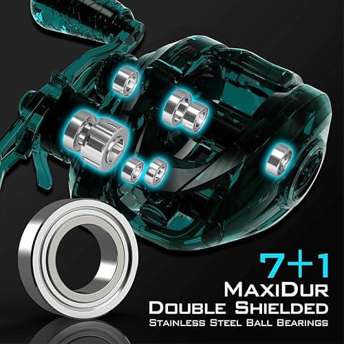 KastKing Crixus Fishing Rod and Reel Combo, High Performance Spinning & Baitcaster Combo, IM6 Graphite 2Pc Blanks, Zirconium Oxide Rings, SuperPolymer Handle, Lightweight Reel with Aluminum Spool thumbnail 4
