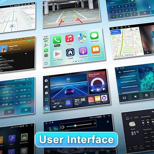 2+64G Android 14 Double Din Car Stereo for Ford Mustang 2015-2020 with 9 Inch Touchscreen Radio Built-in Wireless Carplay/Android Auto/GPS/Bluetooth/FM/AUX-in/Steering Wheel Controls/Backup Camera thumbnail 9