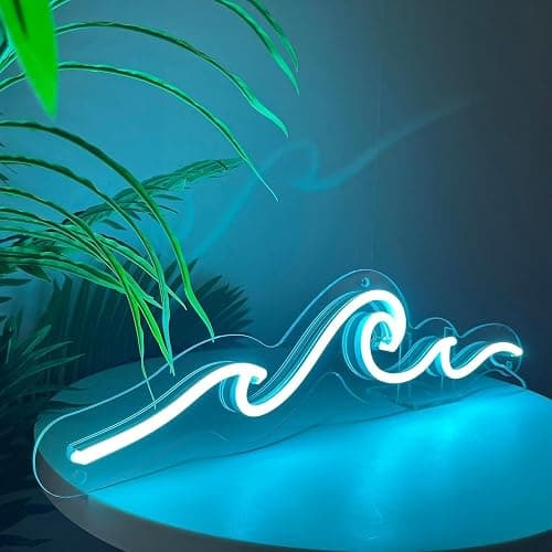 Blue Waves Small LED Sign - Image 1