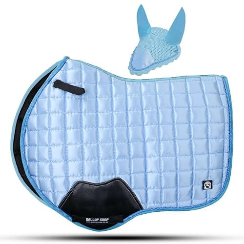 Gallop Shop Glow Satin Jumping Pro Numnah Cloth/Horse Saddle Pad - Image 1