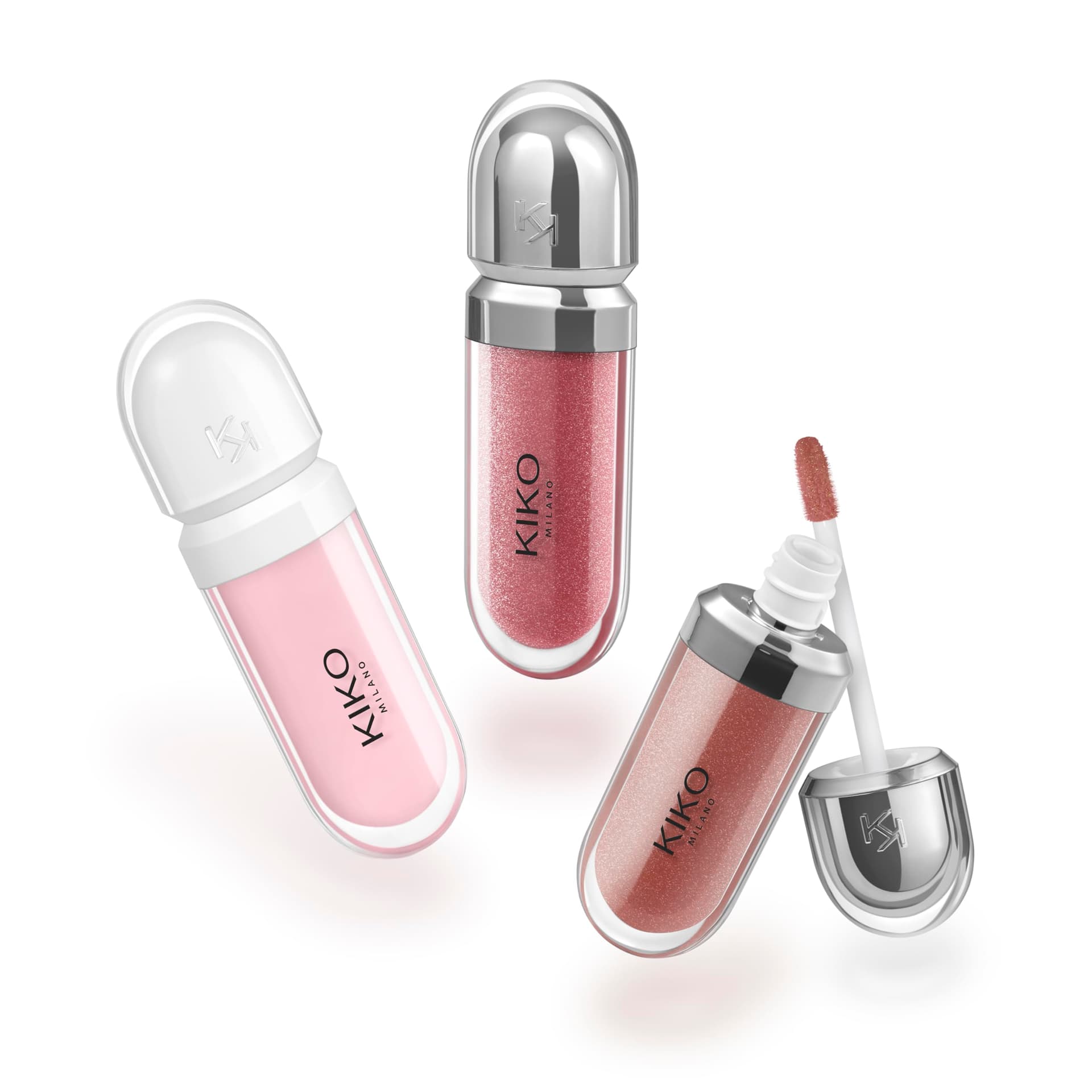 KIKO Milano Glossy Lip Set, Makeup Set: 2 Moisturizing Lip Glosses And 1 Perfecting Lip Cream thumbnail 5