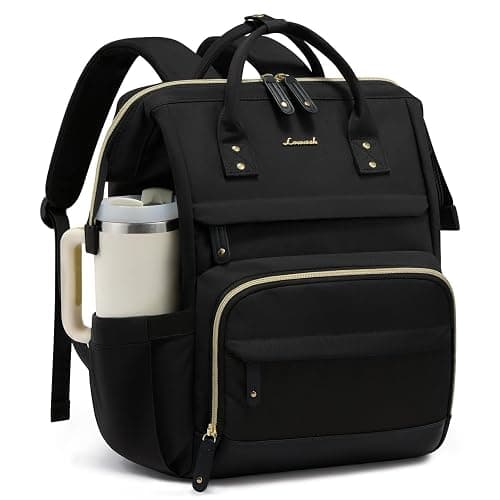 LOVEVOOK Laptop Backpack for Women, 15.6 Inch Work Business Backpacks Purse With Large Capacity, Waterproof Nurse Bag College Bookbag for School, Waterproof Casual Daypack for Travel - Image 1