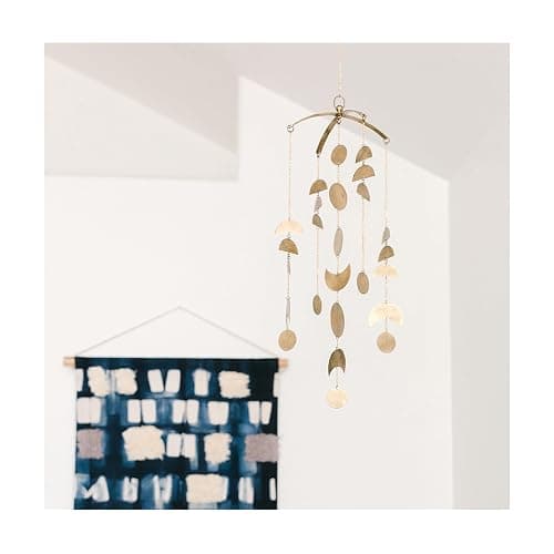 Crane Baby Brass-Finished Lunar Ceiling Hanging for Nursery, Lunar Nursery Decor for Boys and Girls, Ceiling Hanging for Kids Room, 6 X 6 X 36 thumbnail 5