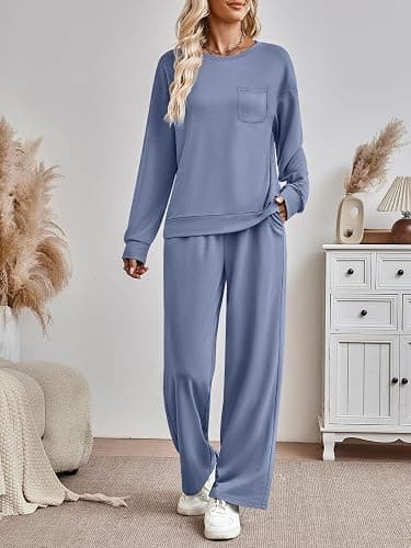 AUTOMET Womens Sweatsuits 2 Piece Lounge Matching Outfits Sweat Sets Tracksuit Travel Sweatshirts Fall Fashion Clothes 2025 thumbnail 5